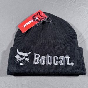 Black Bobcat Unisex Beanie